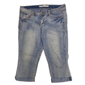 Grane Denim Blue Capri Jeans 34 Inch Waist